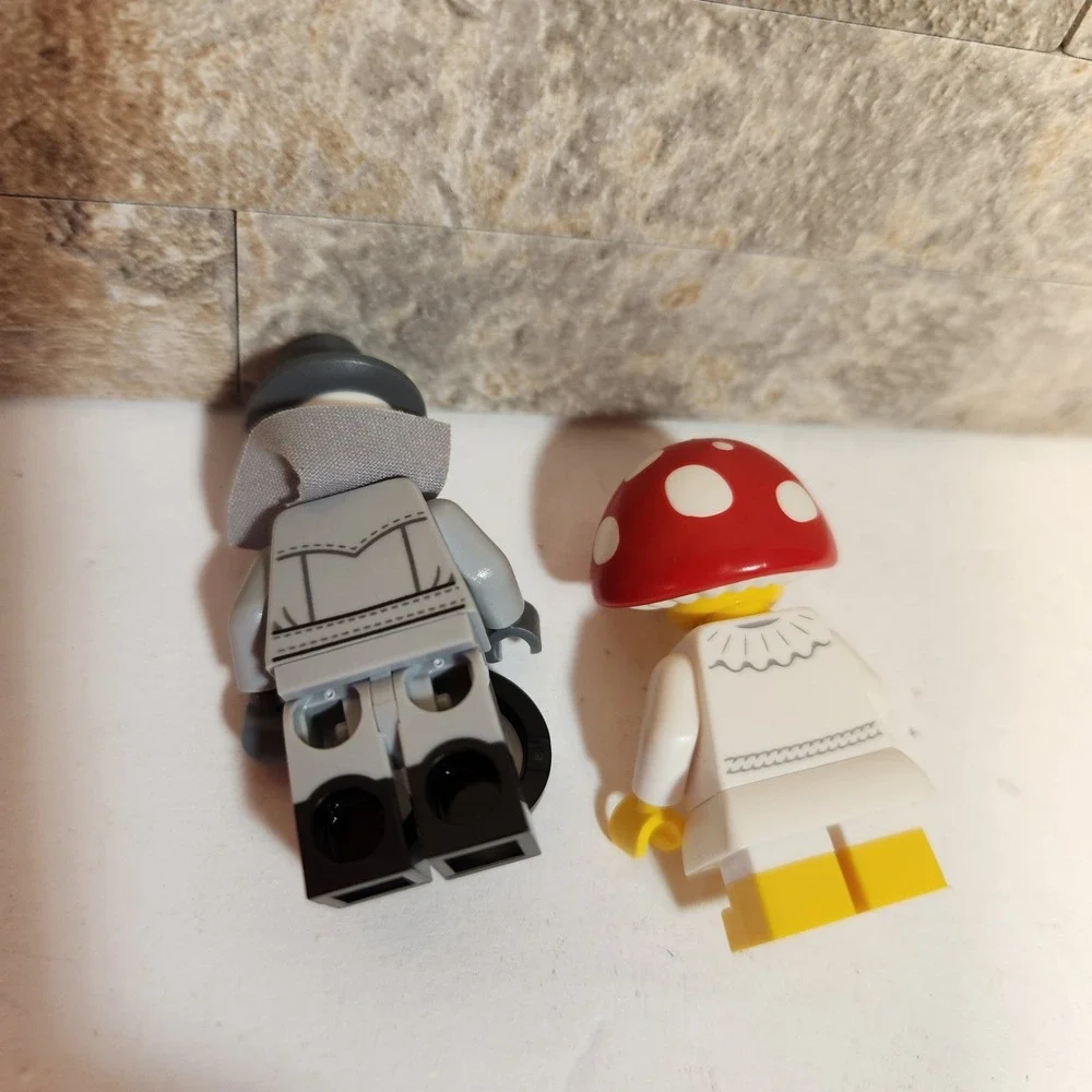 LEGO CMF Series 16 Spy Detective & Series 22 Mushroom Sprite Minifigure Lot